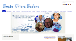 Desktop Screenshot of chiaralucebadano.it